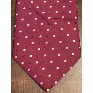 Renato Italian Design, Red, Pink, Polyester, Men’s Neck Tie, Made In China